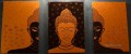 セットパネルのオレンジ色の仏陀
